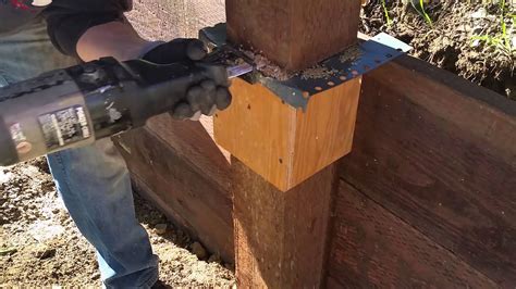 how to cut box metal post|cutting top of fence posts.